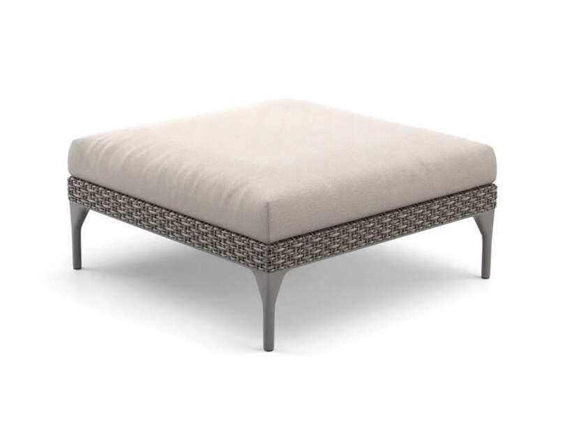 Тканевая квадратная Садовая подставка для ног DEDON MU ARCH-00040080