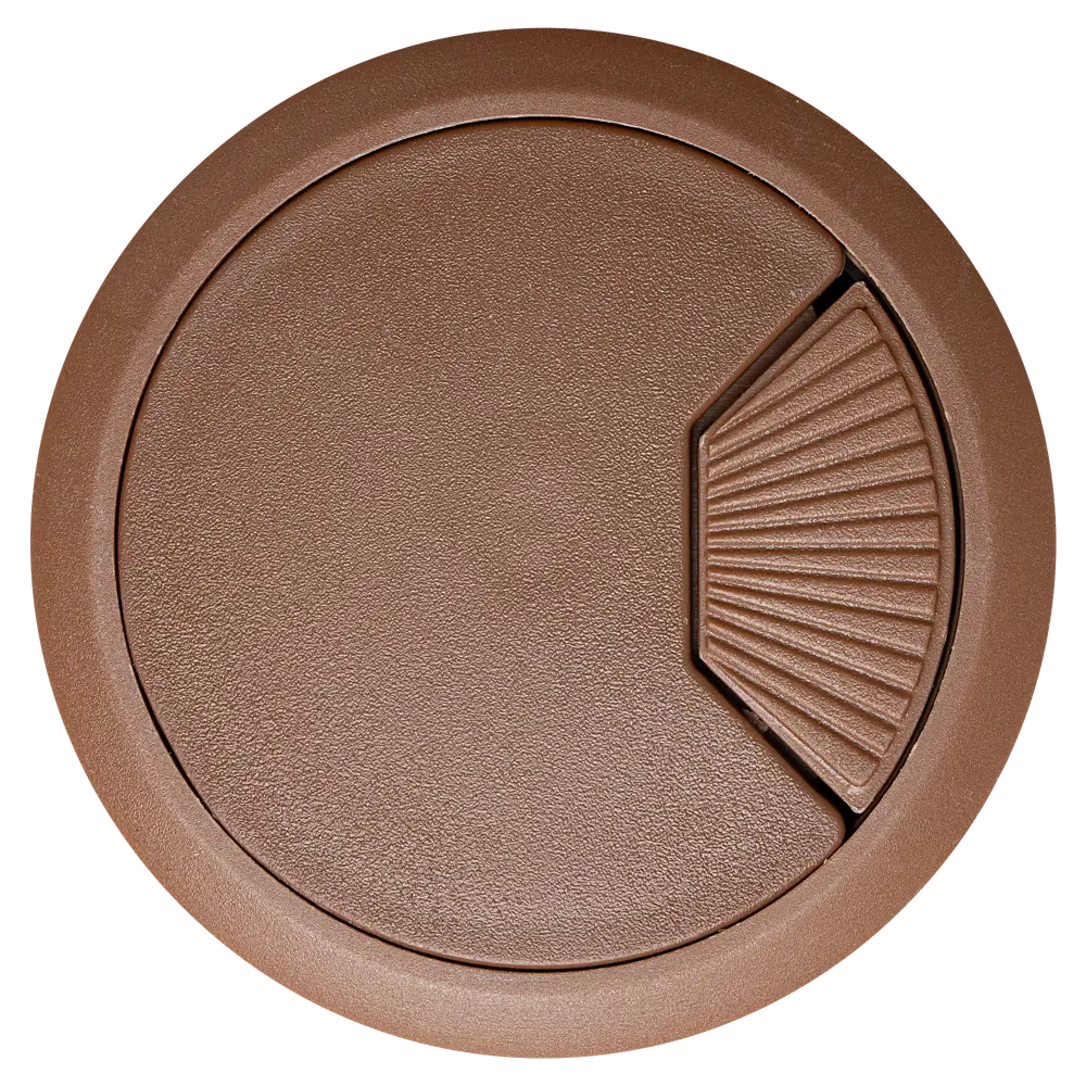 Заглушка для кабель-канала Jet 60 мм цвет коричневый STLM-2020206 - Вид №1