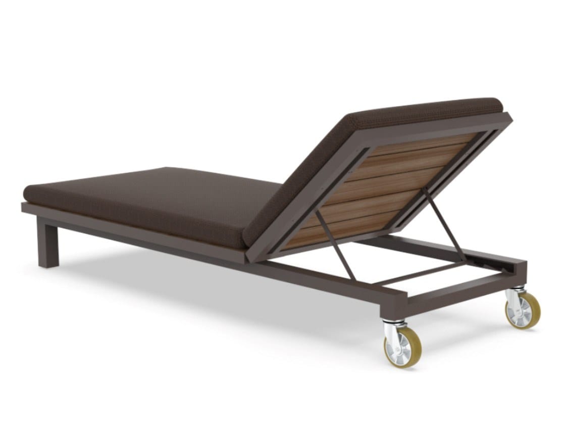 Алюминиевая и деревянная откидная Садовая кровать с колесами Vondom Vineyard ARCH-00098664