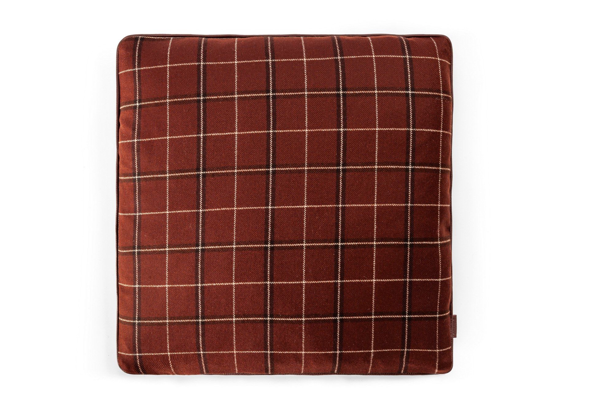 Шерстяная квадратная клетчатая подушка Poltrona Frau коллекция-мебель и аксессуары ARCH-00143763 - Вид №2