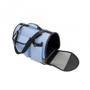 ПР0057527 Переноска для животных Вояж, голубая 50x31x30см Pride