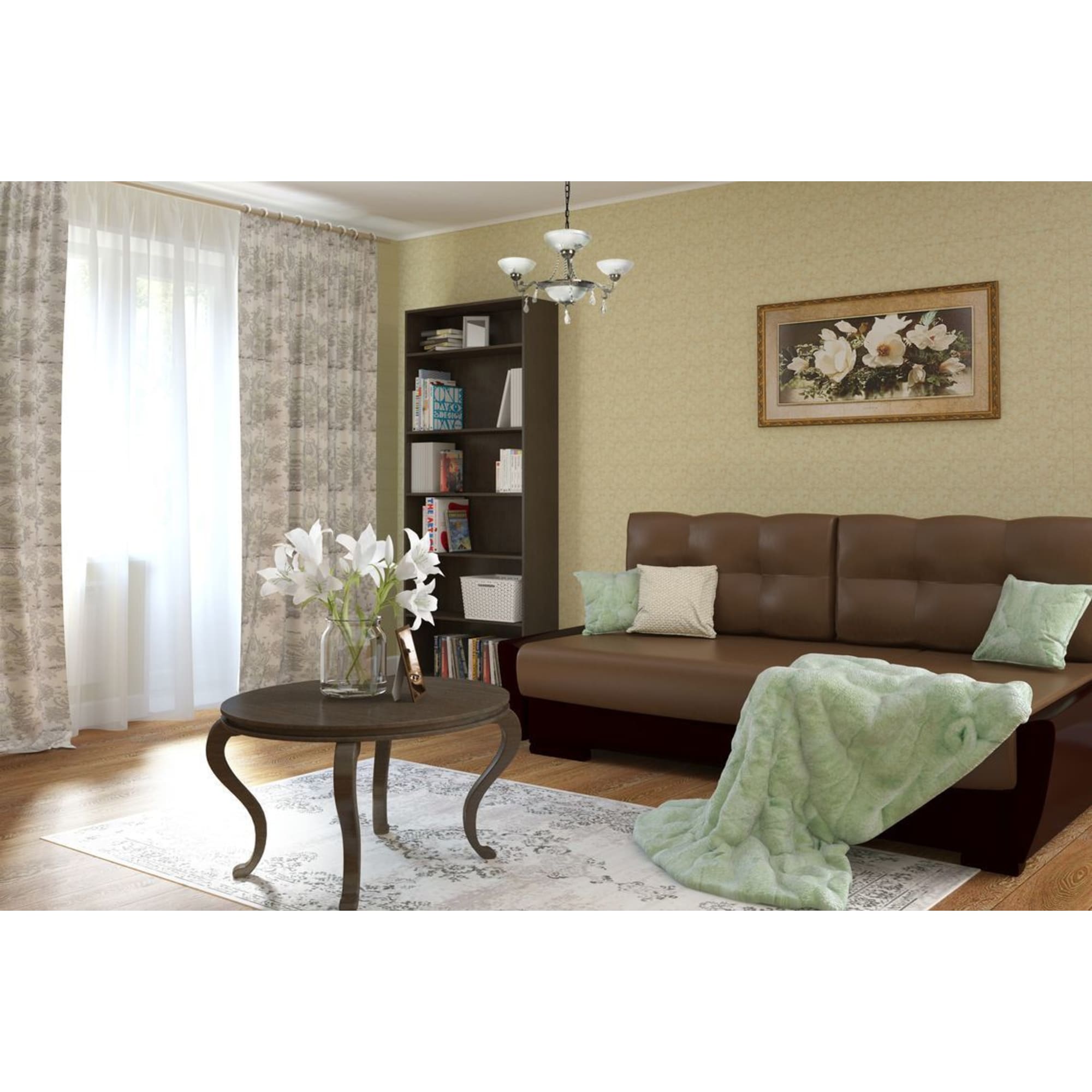 18414543 Плед декоративный 200х220 см, искусственный мех, цвет зелёный Santreyd  - Вид №4