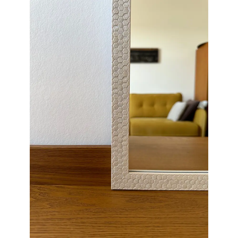 Зеркало декоративное Соты прямоугольник 33x120 см цвет белый Santreyd STLM-2059024 - Вид №6