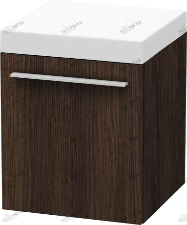 XL270405353 Мобильная тумба X-Large #XL2704 400 x 400 мм Каштан темный, декор Duravit