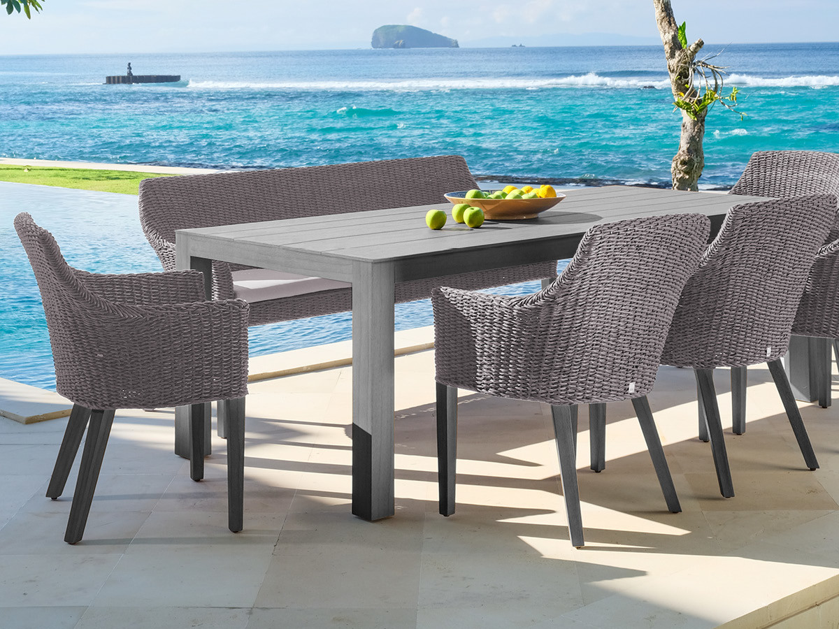 72.00.0705 La Villa Postleg стол 180 x 100 серый камень Mbm  - Вид №1