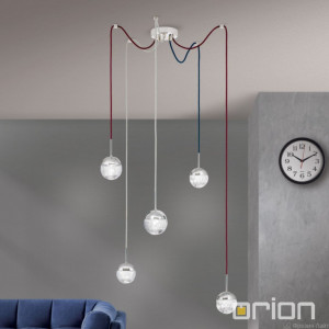 Orion DLU 1737/5 nickel/schwarz Ball люстра потолочная