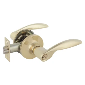 Ручка-защёлка межкомнатная Apecs 8020-01-G, латунь/цинк, цвет золото, 2 шт.