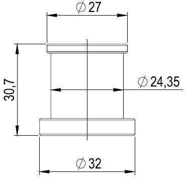 Super Inox Крючок для халата из нержавеющей стали Rétro accessories 0282018x - Вид №2
