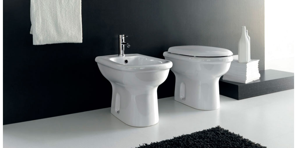 PL10 Приставной унитаз напольный Белый Ceramica Hidra PLUVIA Италия - Вид №2