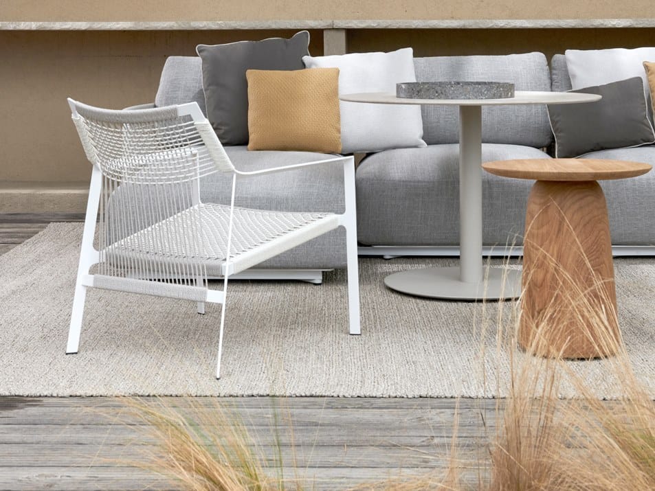 Круглый стол из тикового дерева TRIBÙ дюны ARCH-00062659 - Вид №5