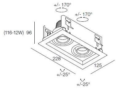 DGA Многоточечный встраиваемый светильник sun-id-1452186 - Вид №2