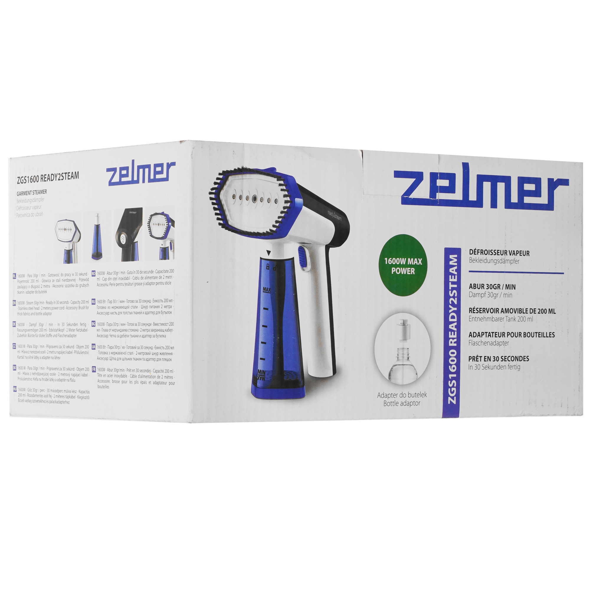 9190236 Отпариватель Zelmer ZGS1600 белый STDN-0128871 - Вид №7