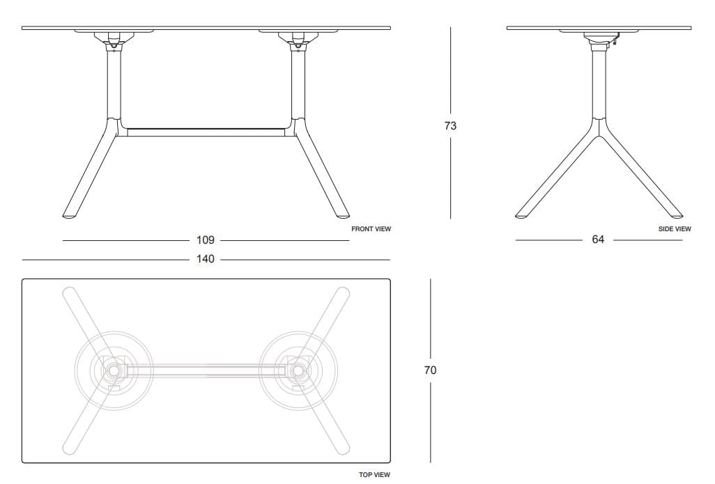 Прямоугольный складной стол Plank ARCH-00127898 - Вид №5