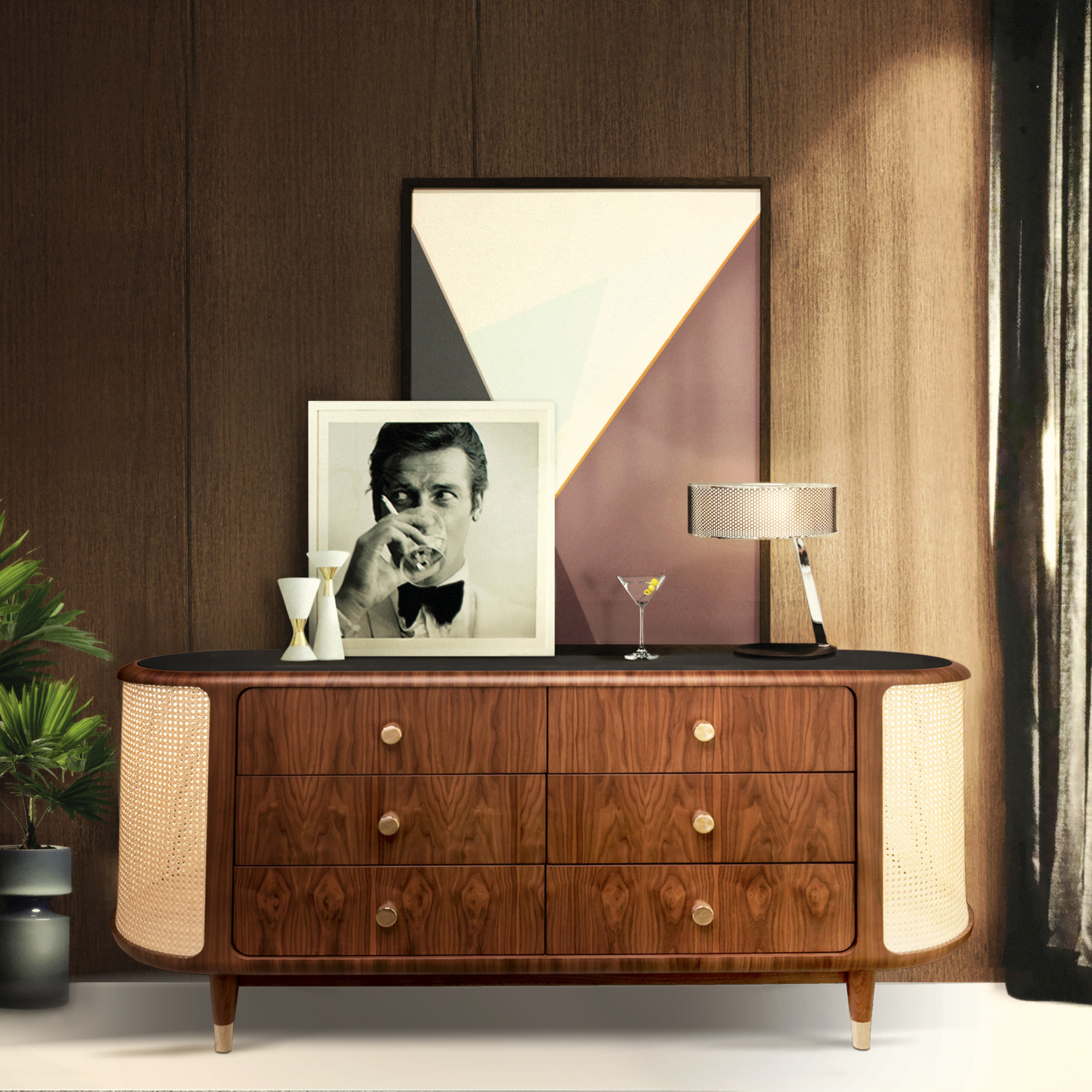 TW5008 PullCast Ручка ящика MONOCLES Позолоченный  - Вид №5