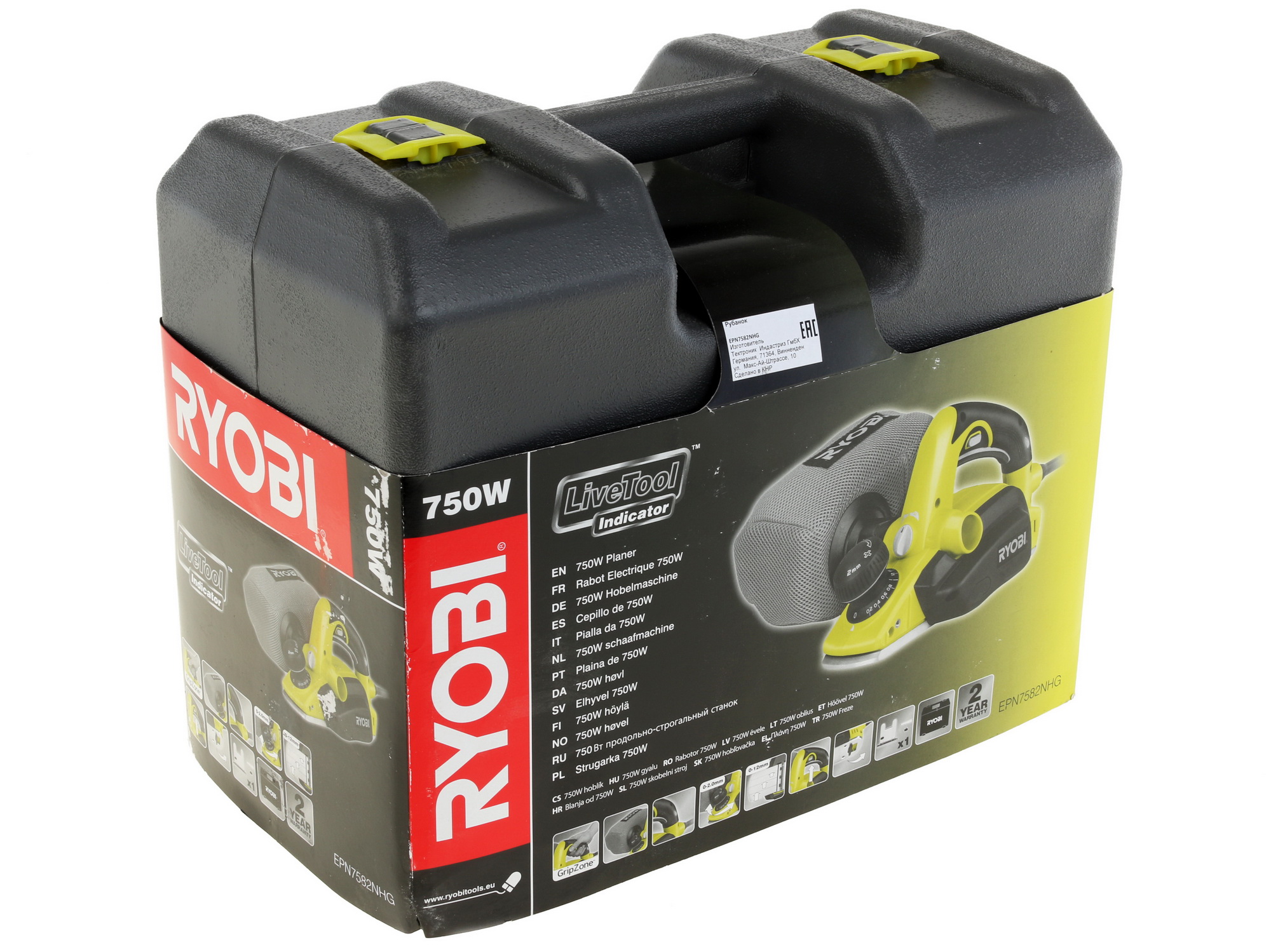 Электрорубанок Ryobi EPN7582NHG 1051538 STDN-0000589 - Вид №8