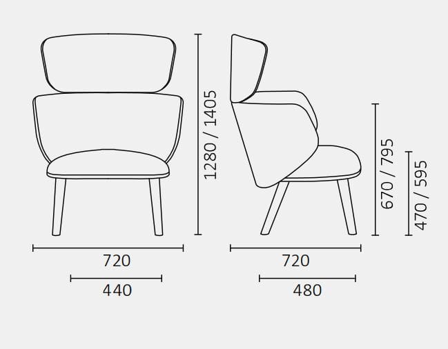 Кресло для контрактной ткани с журнальным столиком Leyform Alisè Lounge ARCH-00029012 - Вид №8