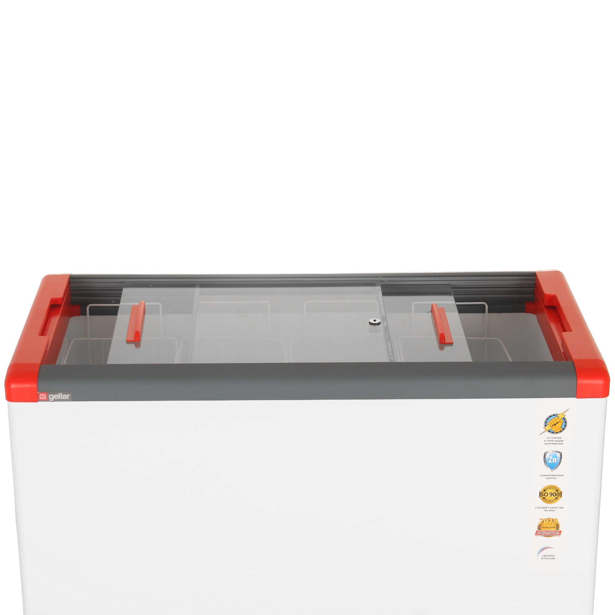 1109646 Морозильный ларь Frostor Gellar FG 400 С белый, красный STDN-0072000 - Вид №4