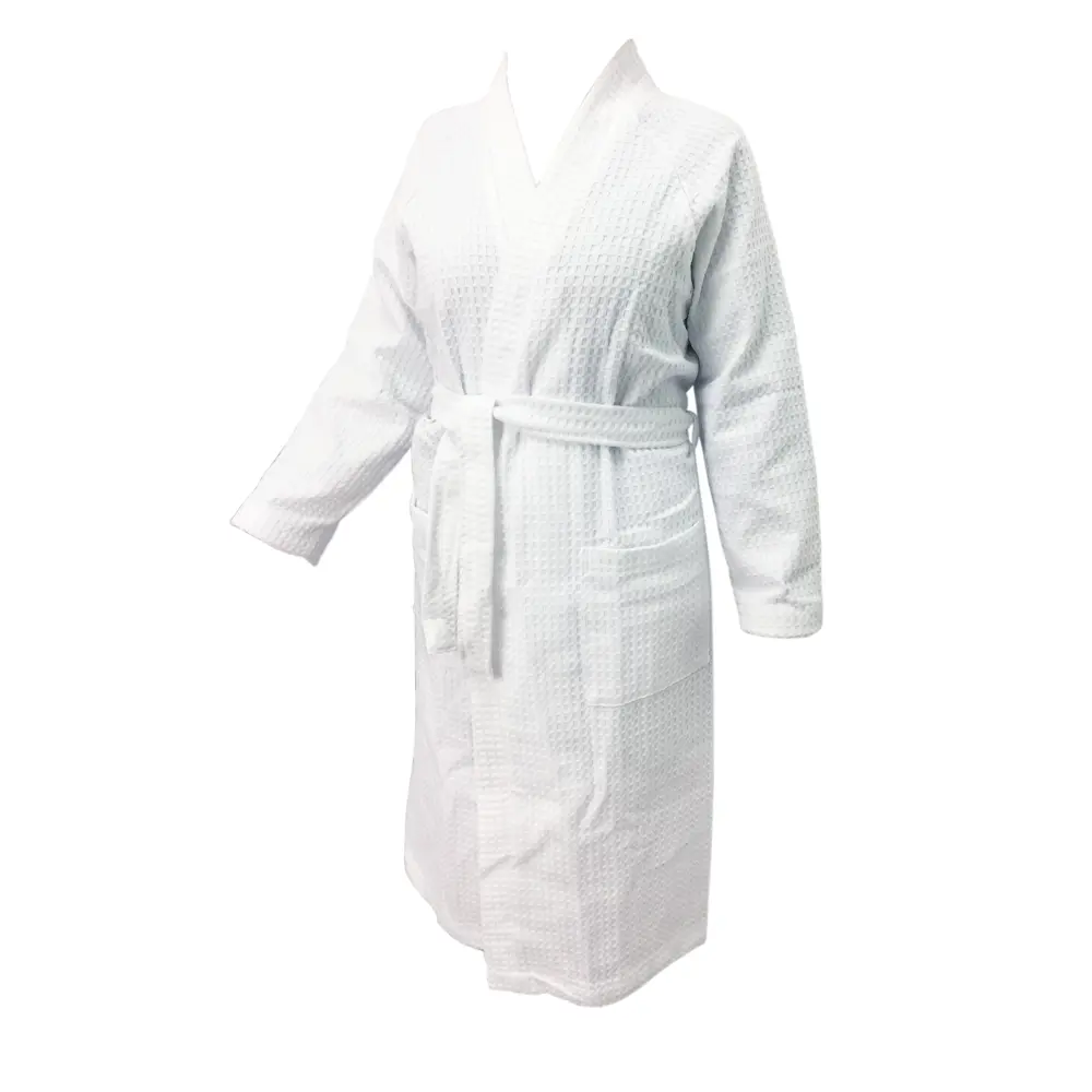Халат вафельный Belezza без капюшона размер S-M цвет белый STLM-2106789