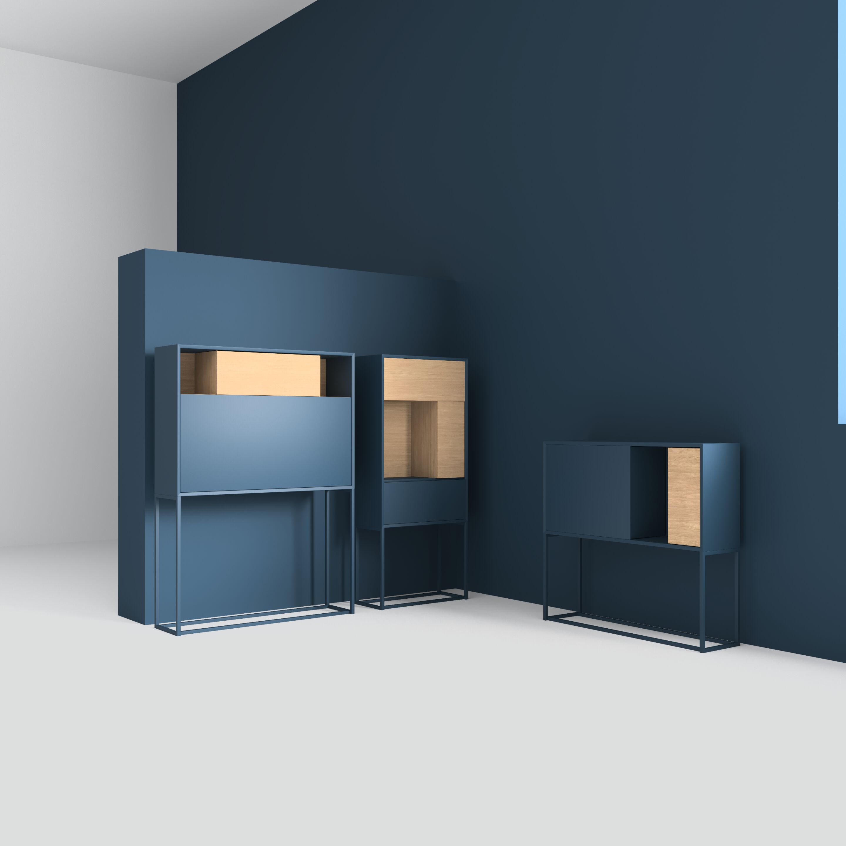 Деревянный офисный шкаф с распашными дверями FID Paris Nyte ARCH-00125391 - Вид №1