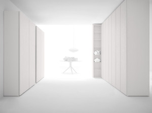 Копланарный шкаф, распашное отверстие и изменение глубины