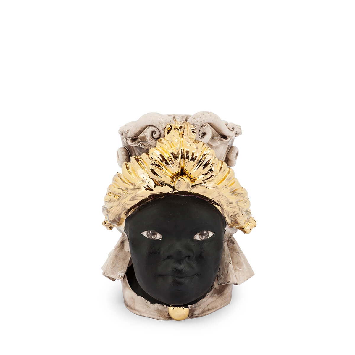 200866-BT ABHIKA ВАЗА MORO LADY SMALL CHIC BLACK MAT  - Вид №1