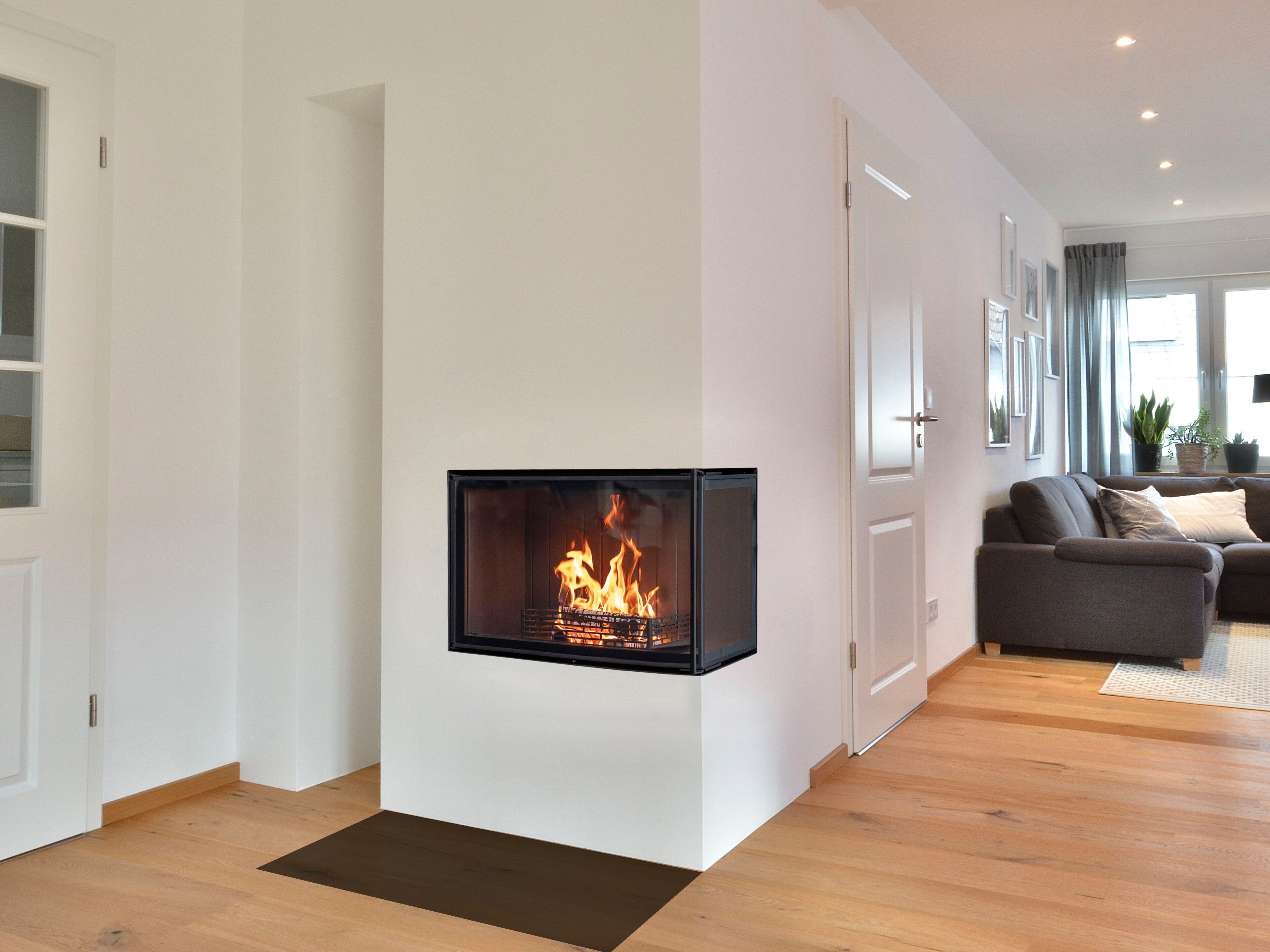 Стальной угловой дровяной камин RÜEGG K ARCH-00113862 - Вид №1