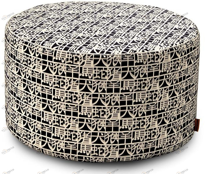 MissoniHome Пуф-цилиндр из атласа с цифровой печатью Horoscope sun-id-1402808