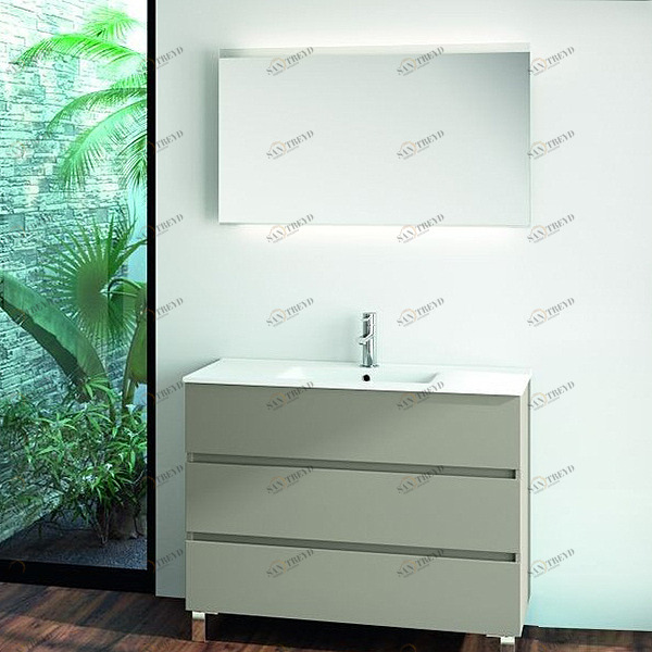 КОМПЛЕКТ МЕБЕЛИ FUSSION LINE 100 СМ GLOSS TAUPE SALGAR 23257