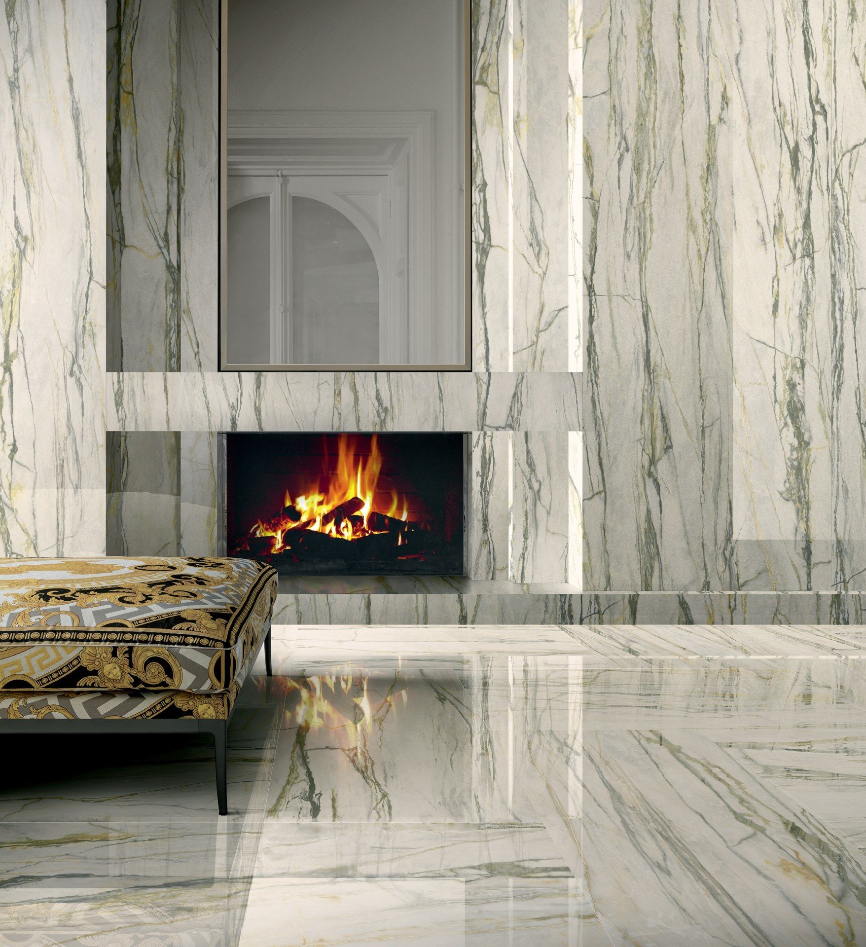 Пол / керамогранит с мраморным эффектом Versace Ceramics Maximvs ARCH-00041792 - Вид №1