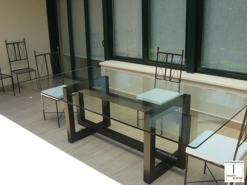 Gonzalo De Salas Прямоугольный стеклянный стол Thasos sun-id-1358833 - Вид №3