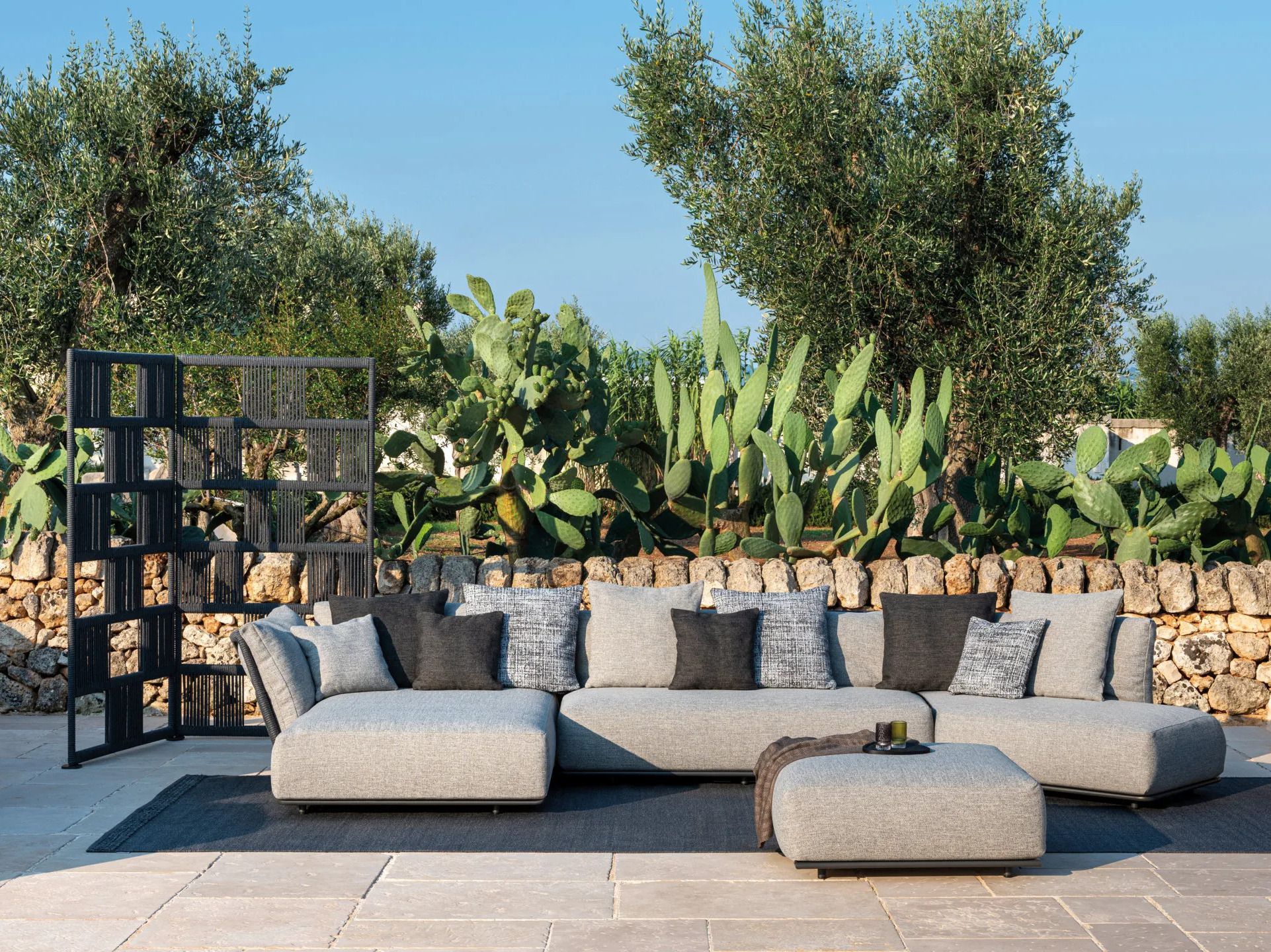 Ткань квадратный сад пуфик Talenti Шах ARCH-00038035 - Вид №2