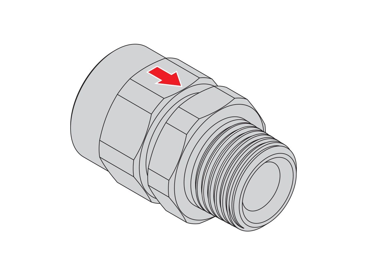 Фитинг FIREBAG® версия с внутренней / наружной резьбой DN15 / DN20 / DN25 TECO ARCH-00127528 - Вид №1