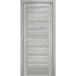 Дверь межкомнатная остеклённая с замком и петлями в комплекте Мюнхен 04 80x200 см финиш-бумага ламинация цвет серый