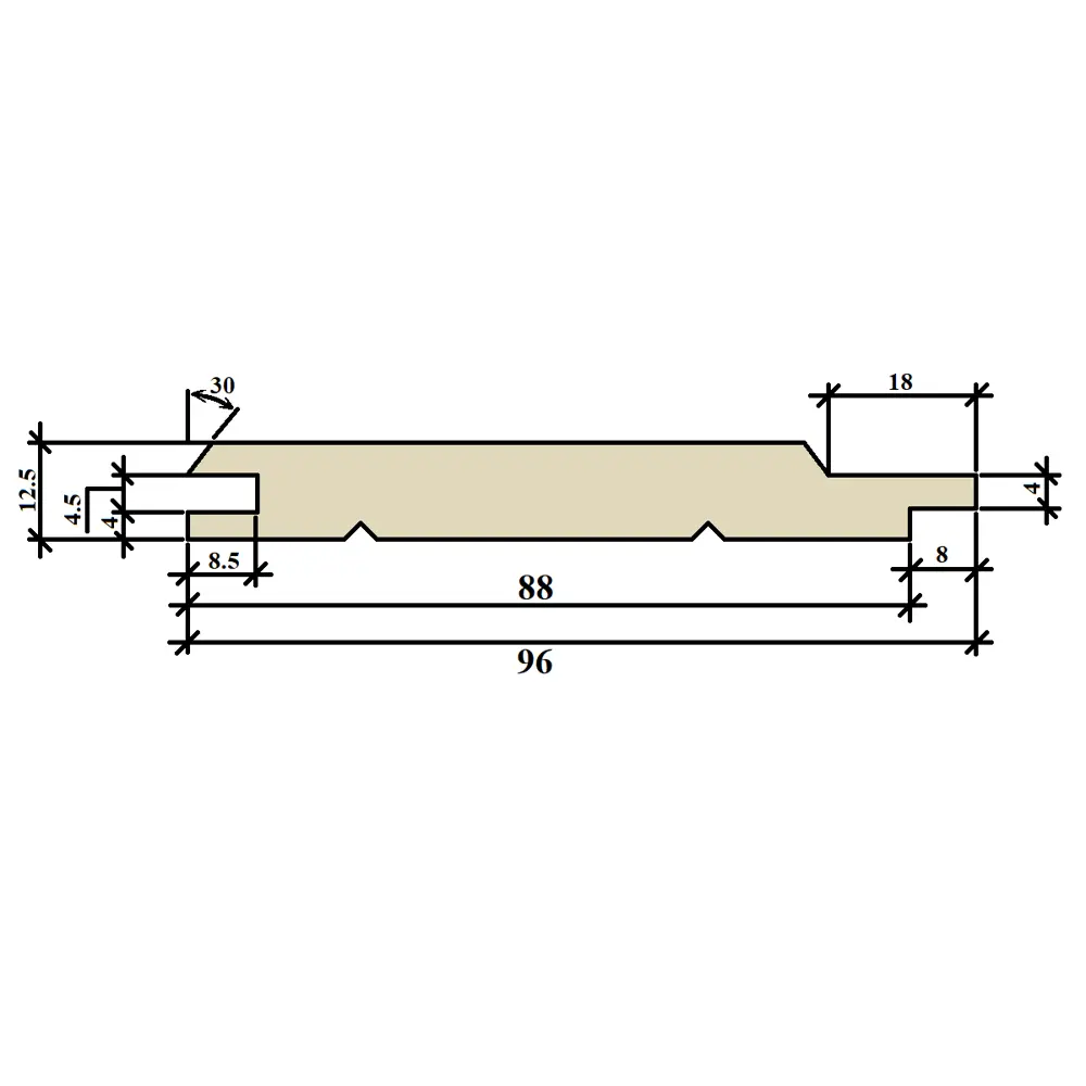 Santreyd Евровагонка Оптима: натуральная отделка из хвои 81947962 STLM-0014602 - Вид №12