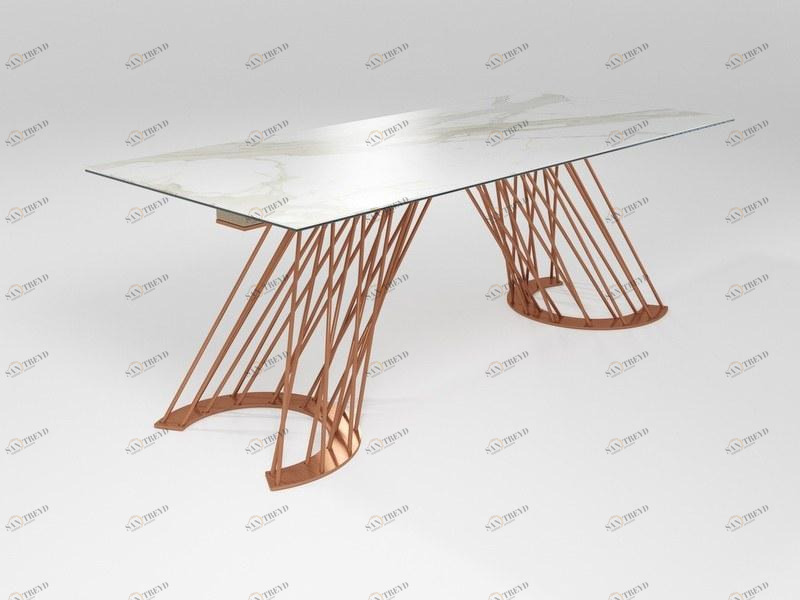 Barel Прямоугольный стол из стеклокерамики и железа Sistema santiago sun-id-1499044