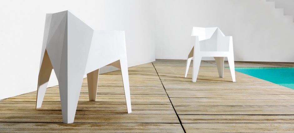 008143 Стул с подлокотниками Vondom Voxel