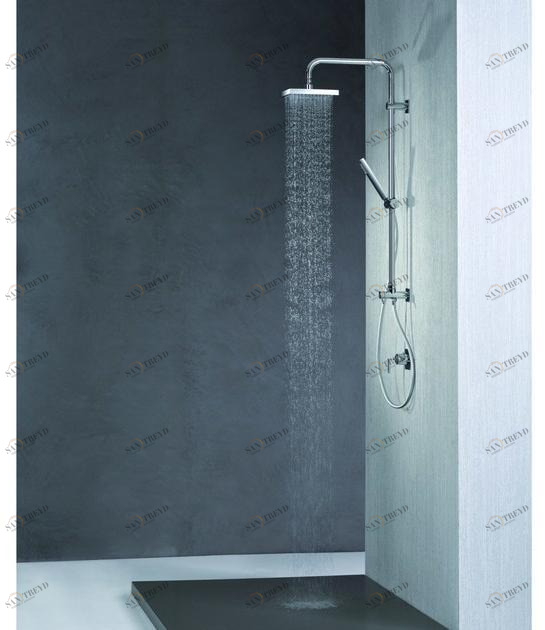 newform Настенная душевая стойка с переключателем и ручным душем Set doccia 486