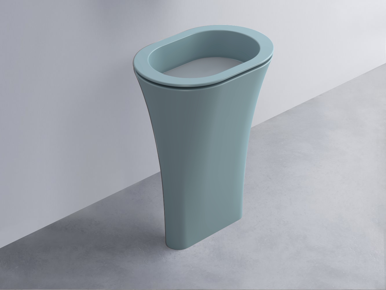 AMLA65-PL+AMPILO-BR+AMCOLO-PL Раковина Amedeo Ovale отдельностоящая cielo Enjoy + Amedeo Ceramica Cielo