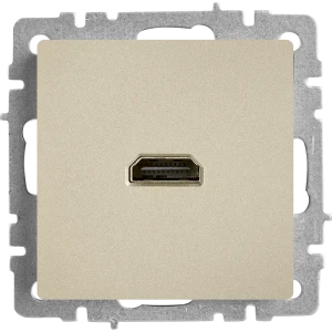 Розетка HDMI встраиваемая IEK Brite цвет шампань 87761645 STLM-2050972