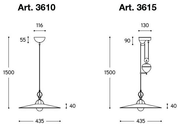 Aldo Bernardi Подвесной светильник из латуни Postiglione sun-id-1481003 - Вид №1