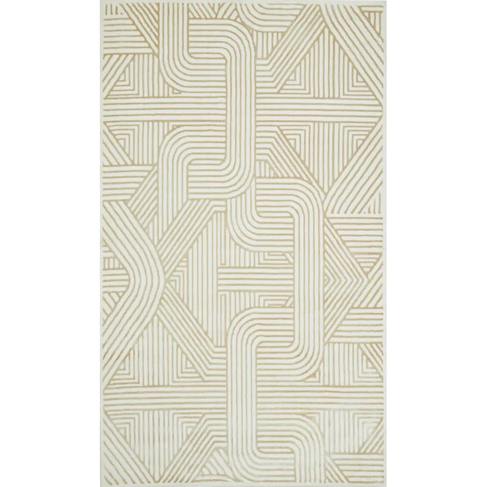 Ковер полипропилен Ctim Зоя 8123Y 160x235 см цвет бежевый STLM-2098625 - Вид №1