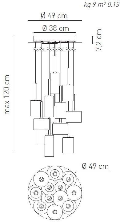 AXOLIGHT Подвесной светильник прямого света Spillray sun-id-1370056 - Вид №2