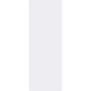 Дверь межкомнатная глухая Invisible 80x220 см цвет белый с замком алюминиевая кромка 89433718 STLM-2179940