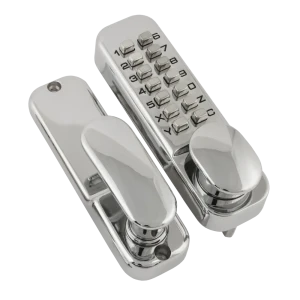 Замок кодовый с фиксатором Нора-М 201 ЦАМ/сталь хром