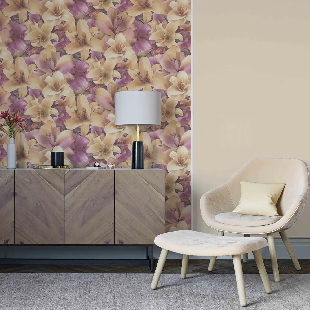 Обои флизелиновые Lilium фиолетовые 1.06 м PP71461-35 Santreyd STLM-2194404 - Вид №2