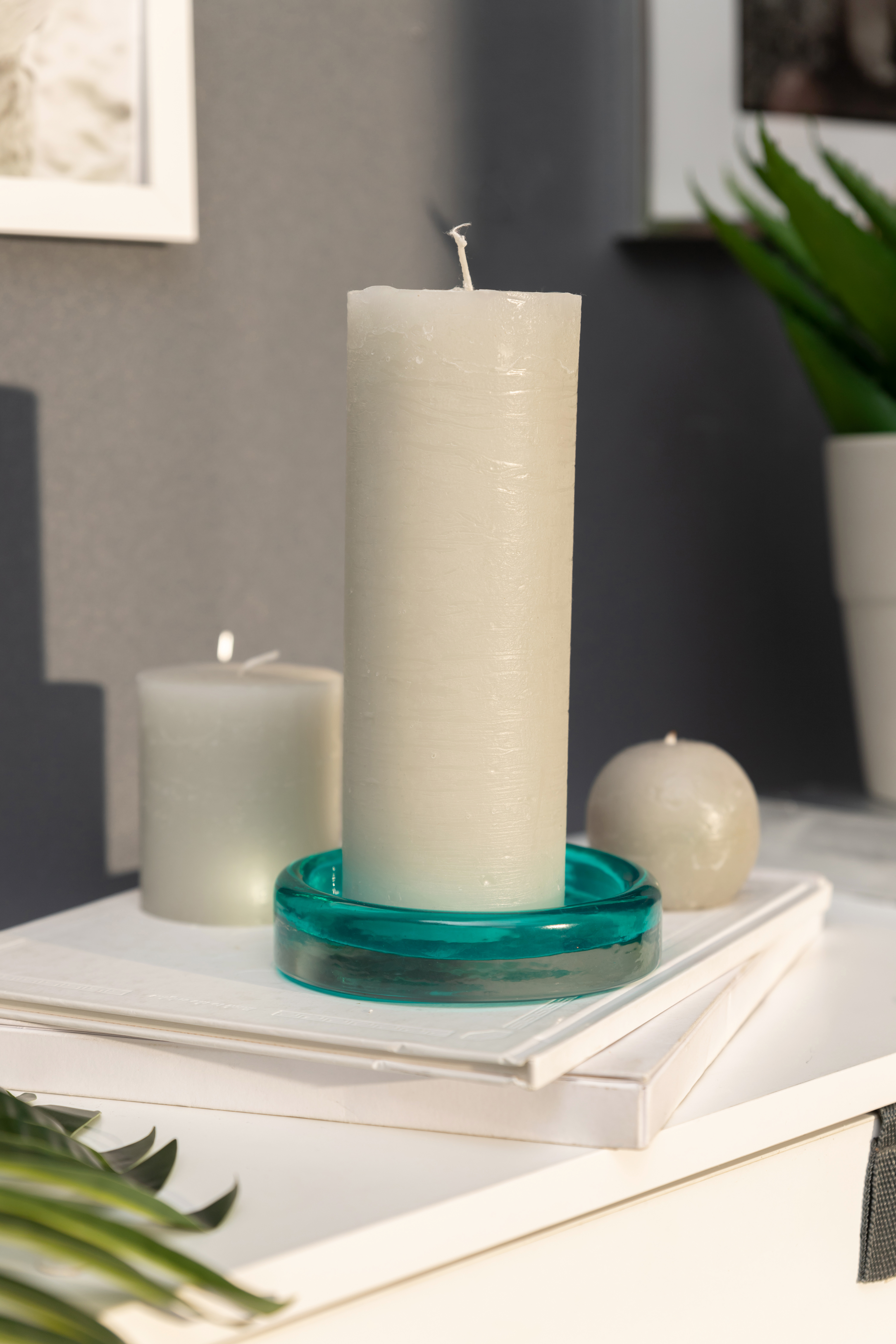 84010829 Подсвечник круглый под ø 90 мм прозрачный зеленый STLM-0046068 EVIS  - Вид №2