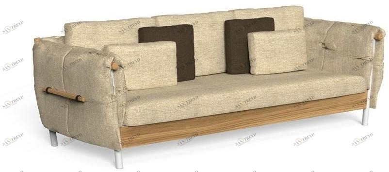 Talenti 3-х местный тканевый садовый диван Domino Domdiv