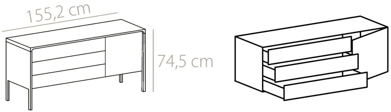 Punt Комод из дуба с распашными дверцами Tactile sun-id-1494482 - Вид №1