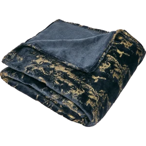 Плед Naima 150x200 см фланель цвет темно-синий 88674467 STLM-2162146