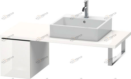 LC583002222 L-Cube Шкафчик для консоли Белый глянцевый декор Duravit